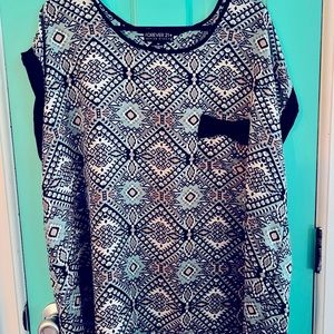 Forever 21 plus sheer dress shirt